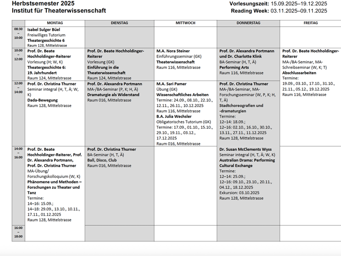 Stundenplan